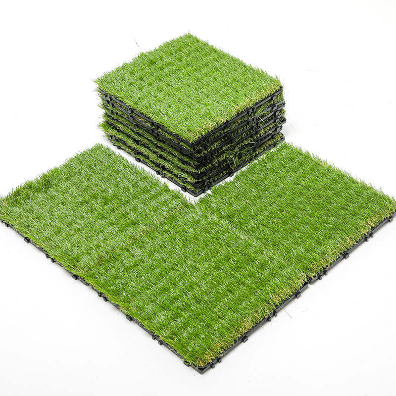 کاشی های عرشه چمن مصنوعی به هم پیوسته واقعی برای باغ