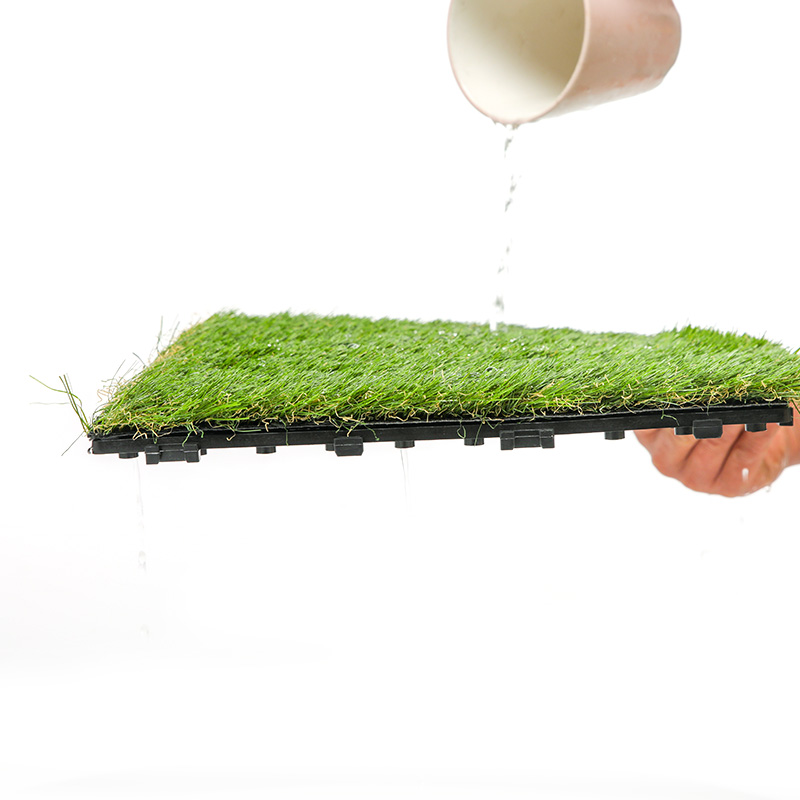کاشی های عرشه چمن مصنوعی باغ مواد پلی اتیلن در فضای باز